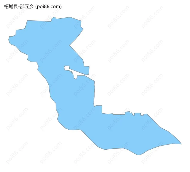 邵元乡边界地图