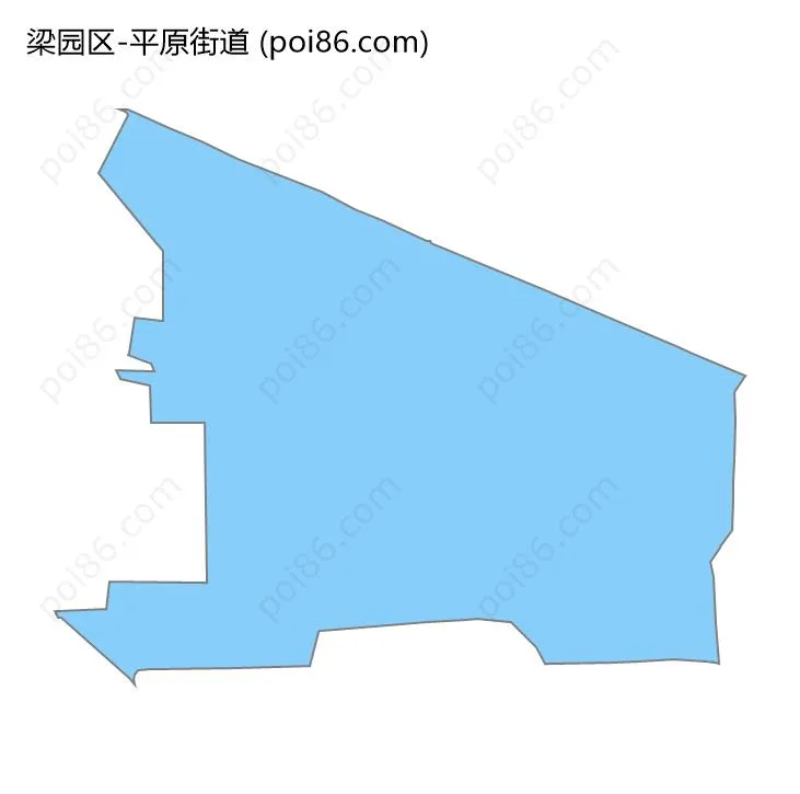 平原街道边界地图