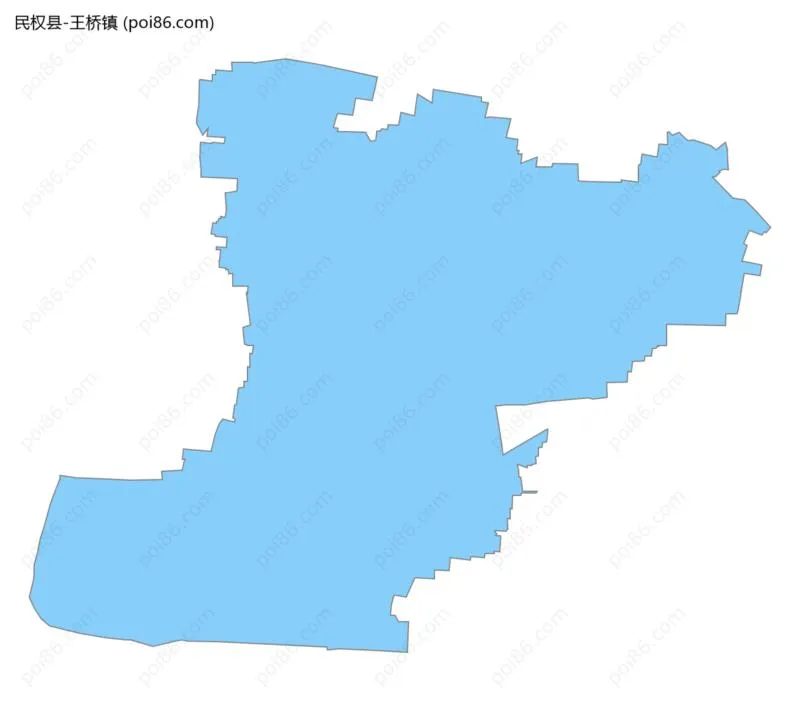 王桥镇边界地图