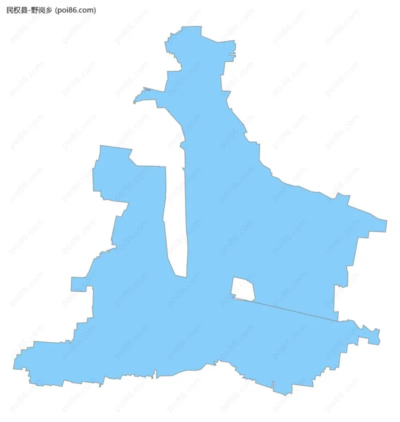 野岗乡边界地图