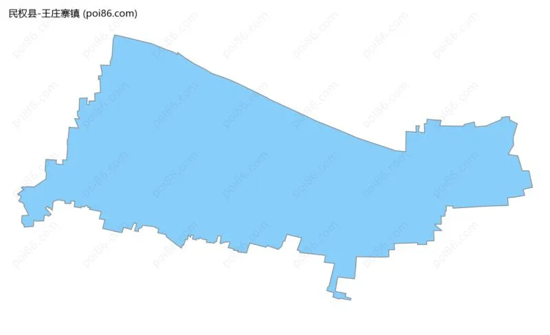 王庄寨镇边界地图