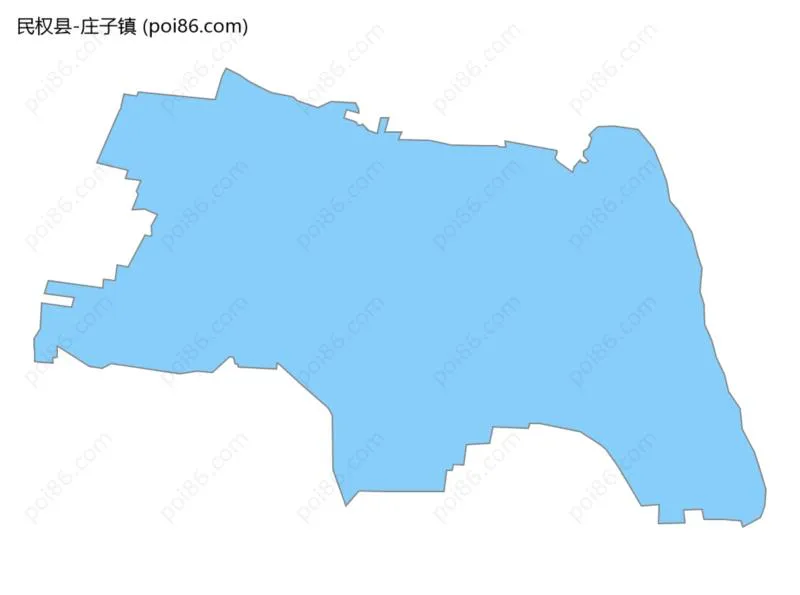 庄子镇边界地图