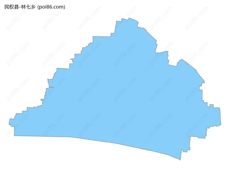 林七乡边界地图