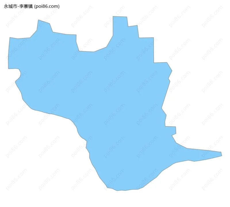 李寨镇边界地图