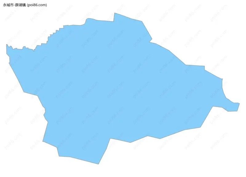 薛湖镇边界地图