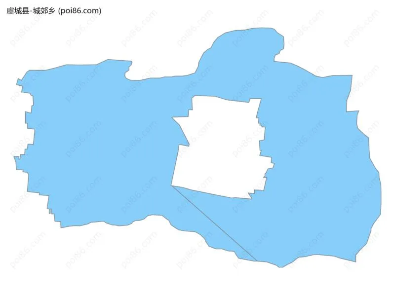 城郊乡边界地图