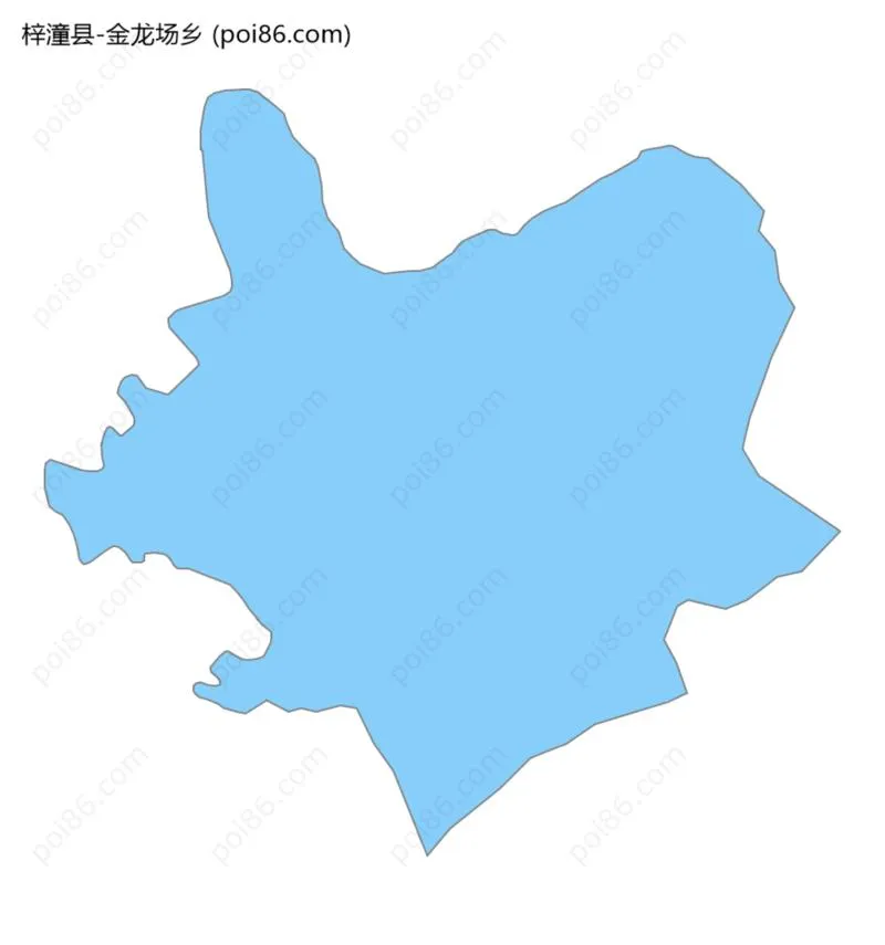 金龙场乡边界地图