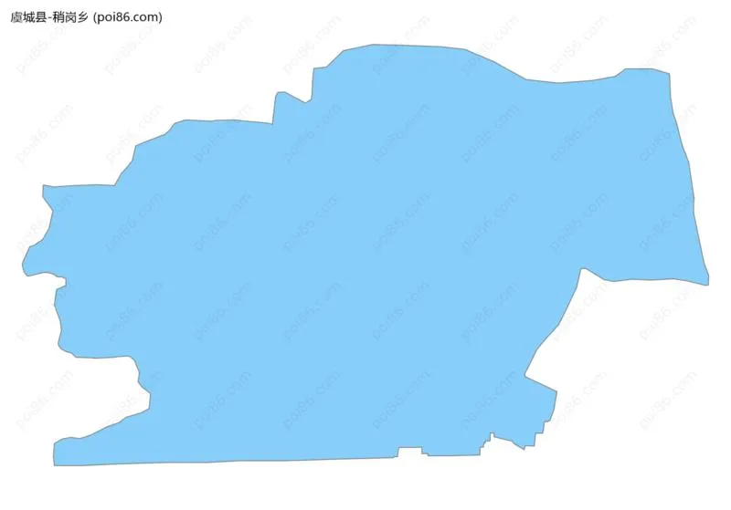稍岗乡边界地图