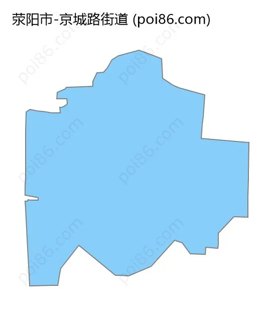 京城路街道边界地图