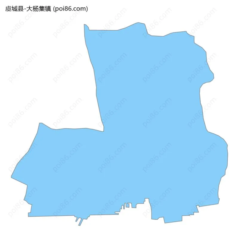 大杨集镇边界地图