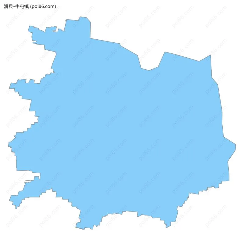 牛屯镇边界地图