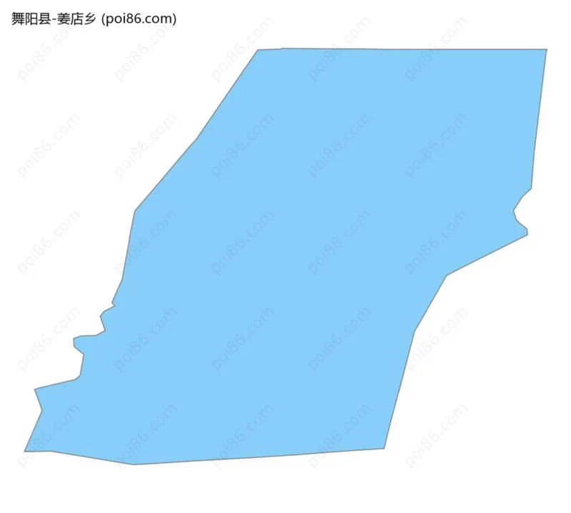 姜店乡边界地图