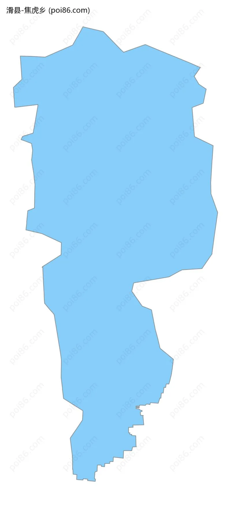 焦虎乡边界地图