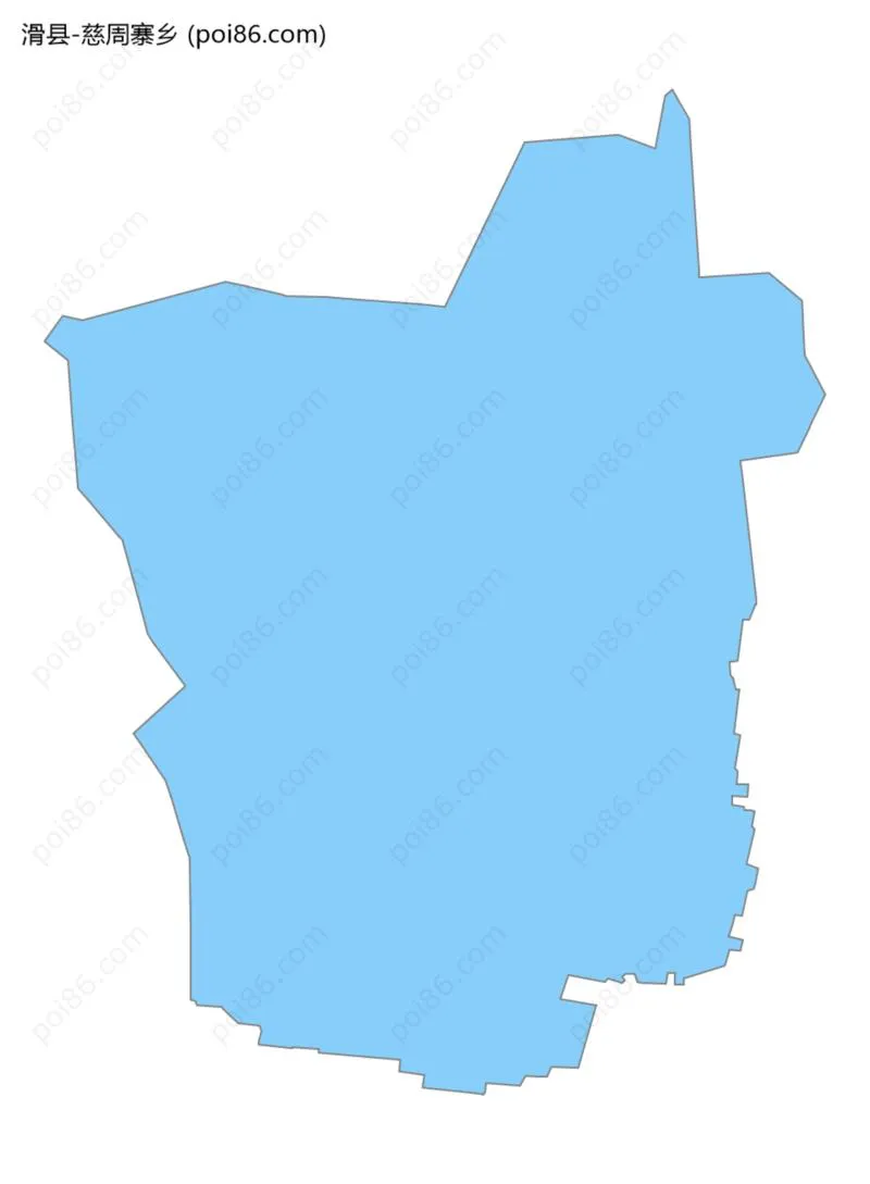 慈周寨乡边界地图