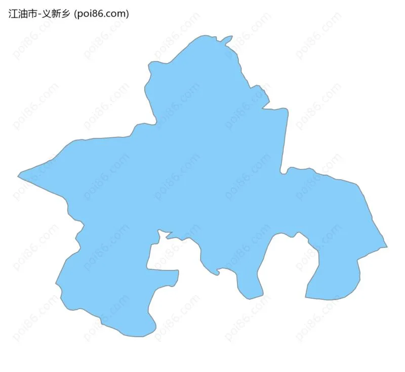 义新乡边界地图