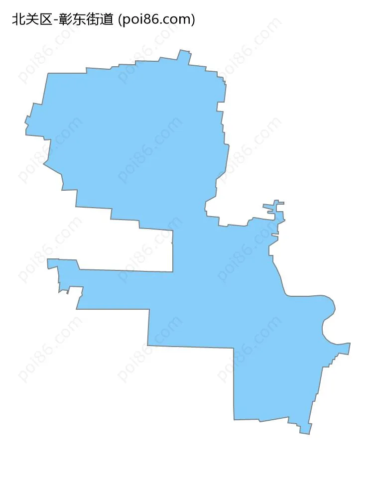 彰东街道边界地图