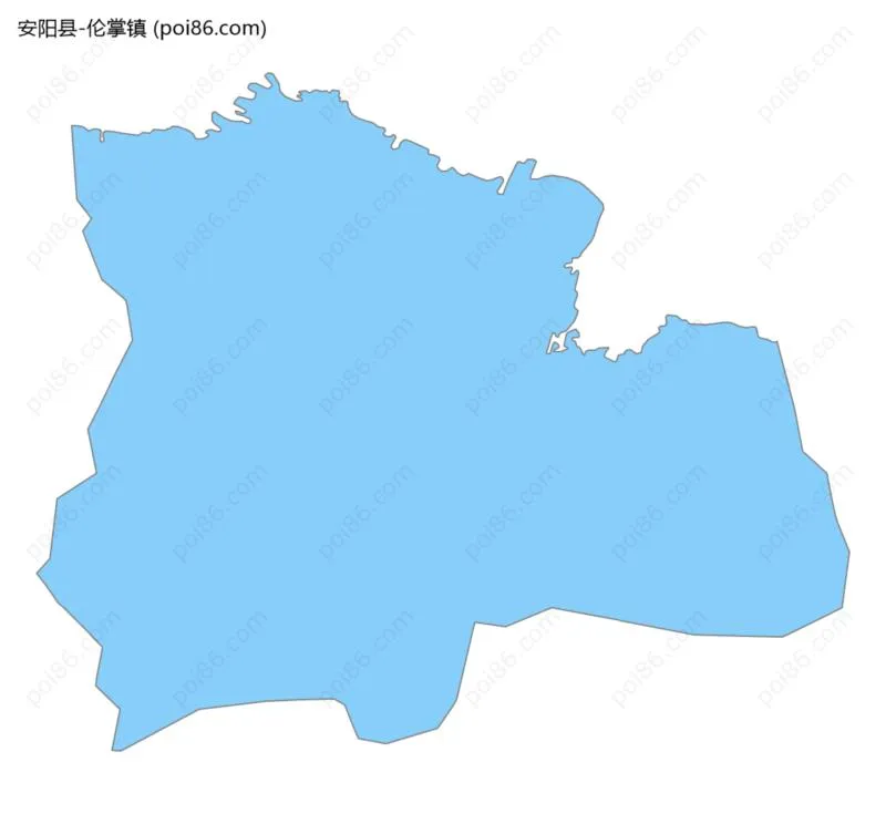 伦掌镇边界地图