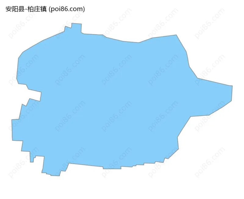 柏庄镇边界地图