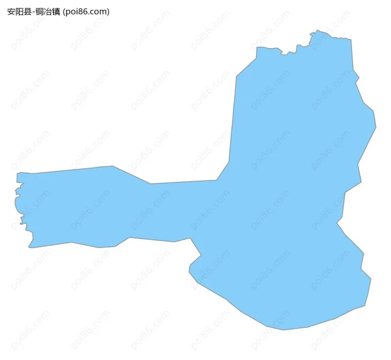 铜冶镇边界地图