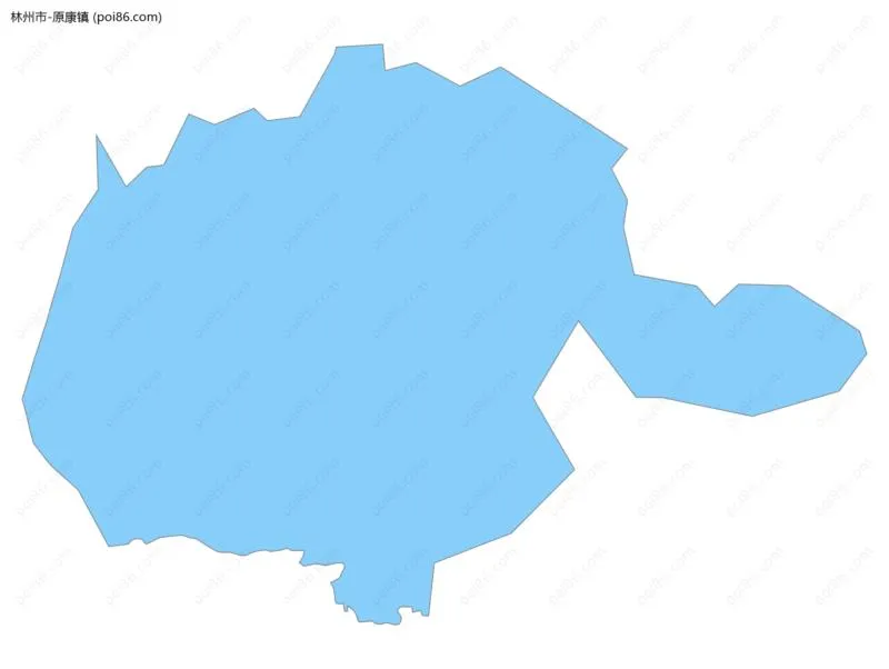 原康镇边界地图