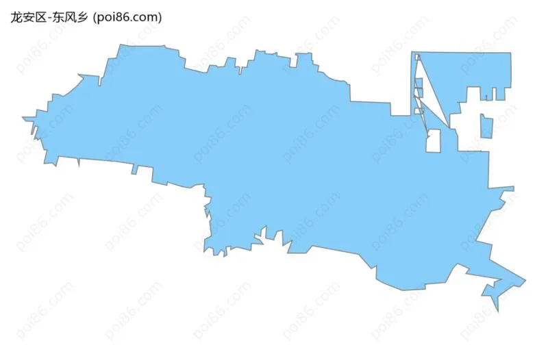东风乡边界地图