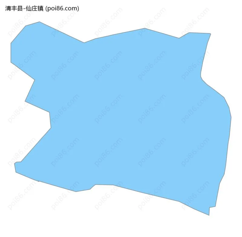 仙庄镇边界地图