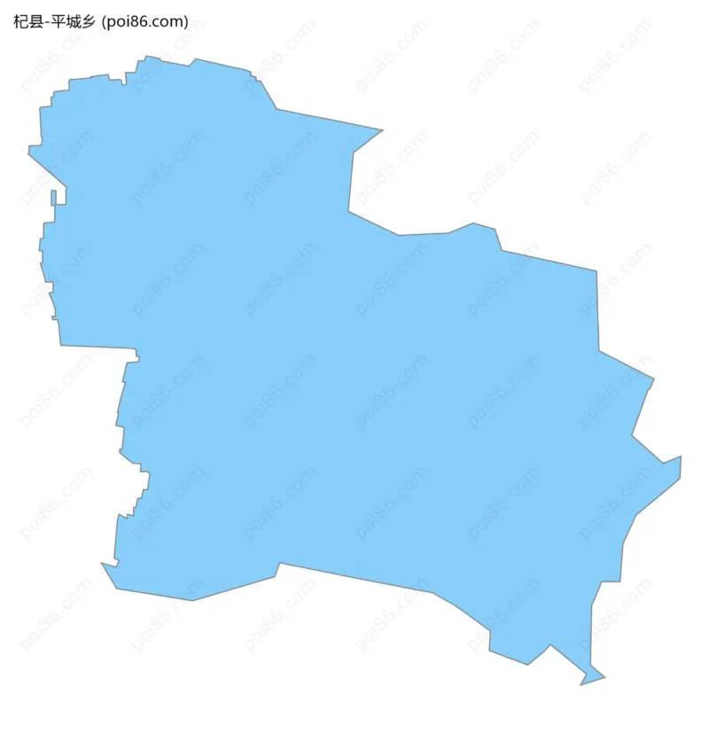 平城乡边界地图