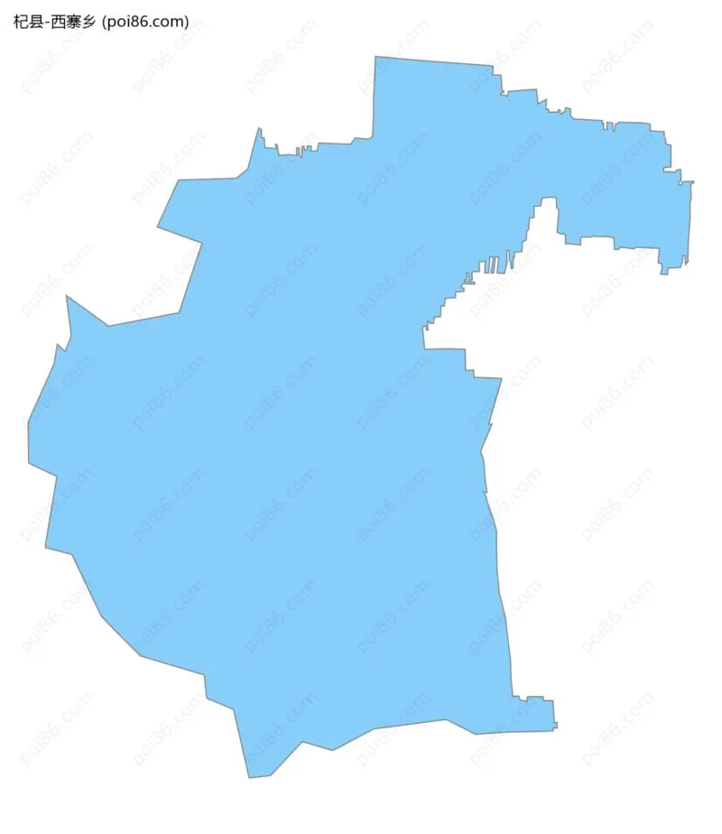 西寨乡边界地图