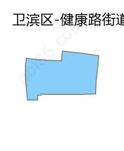 健康路街道边界地图