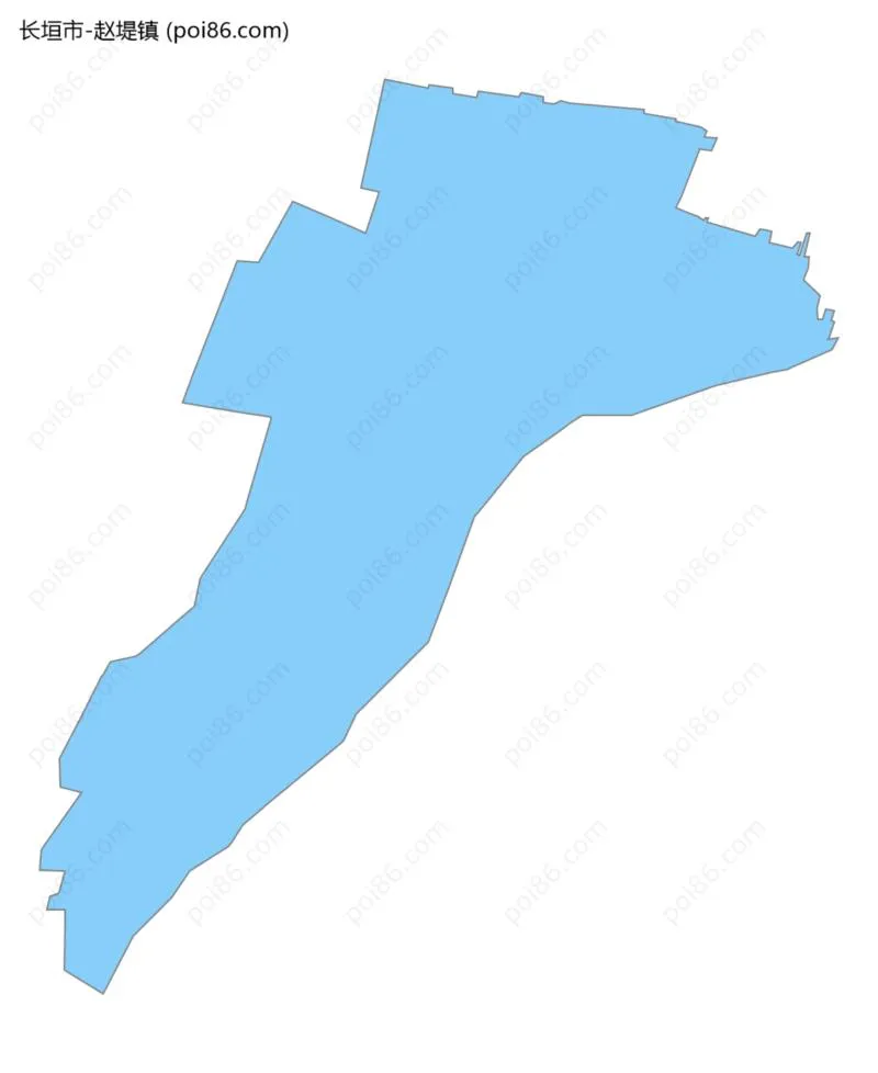 赵堤镇边界地图