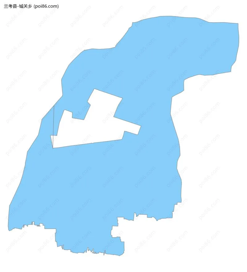 城关乡边界地图