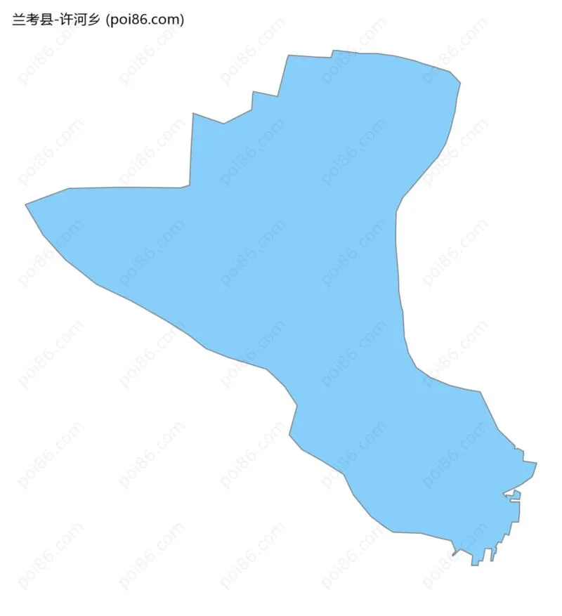 许河乡边界地图