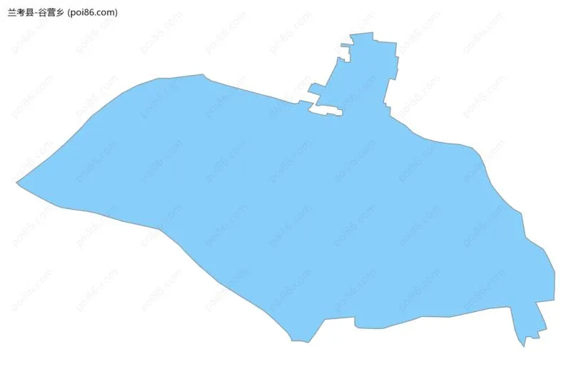 谷营乡边界地图