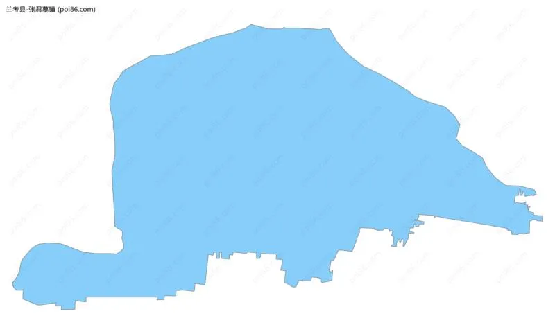 张君墓镇边界地图