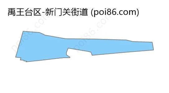 新门关街道边界地图