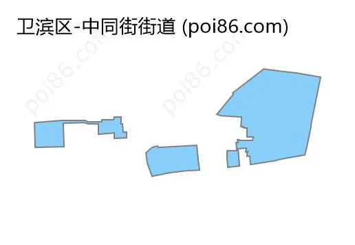 中同街街道边界地图