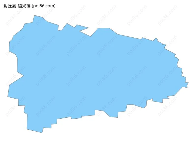 留光镇边界地图