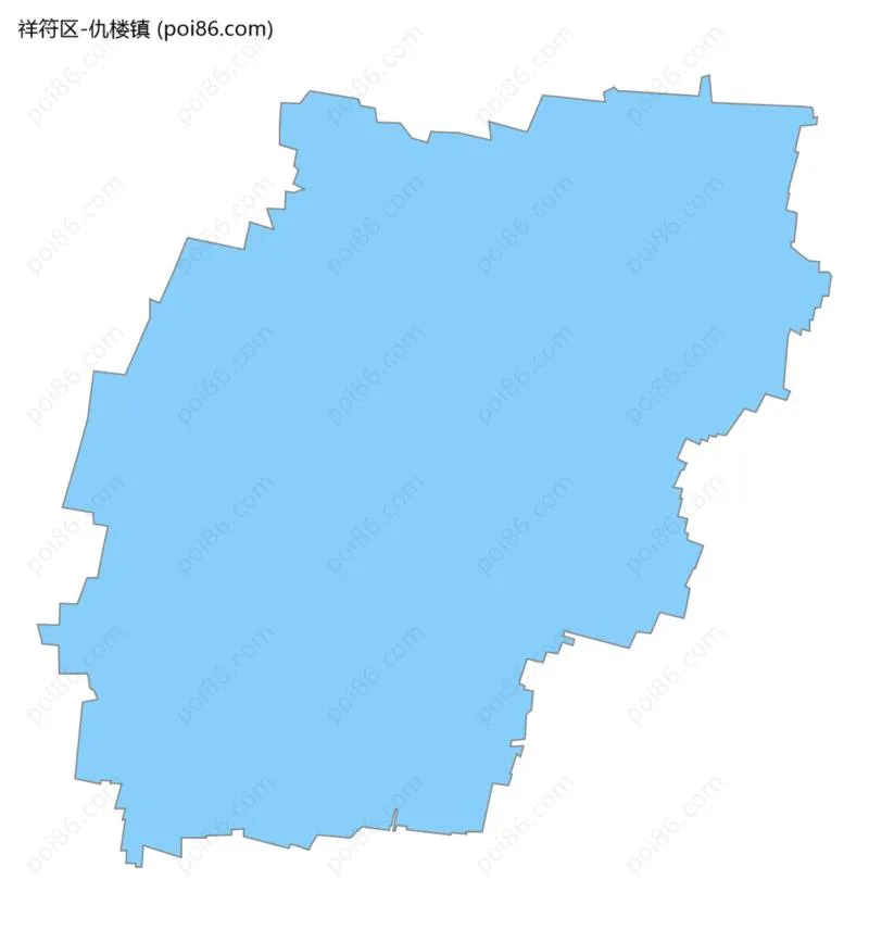 仇楼镇边界地图