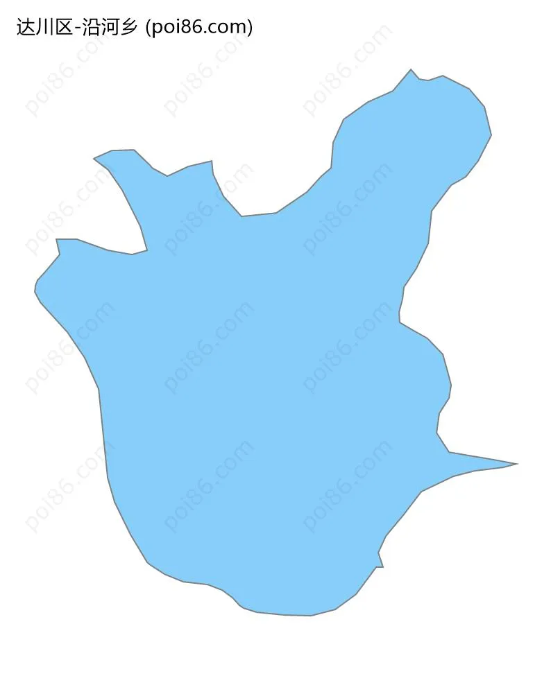 沿河乡边界地图