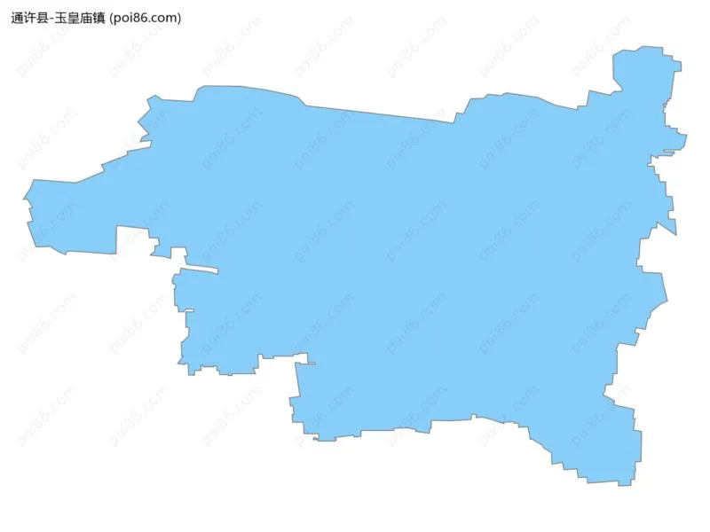 玉皇庙镇边界地图