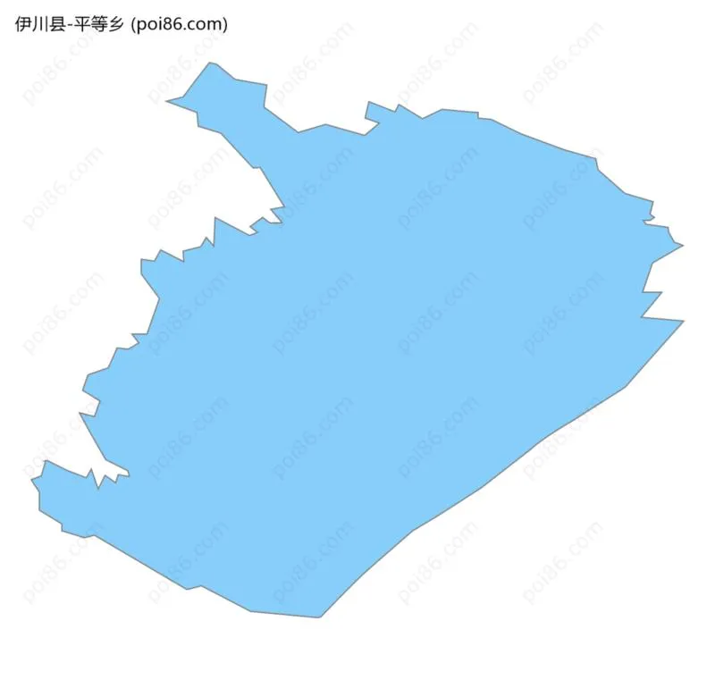 平等乡边界地图