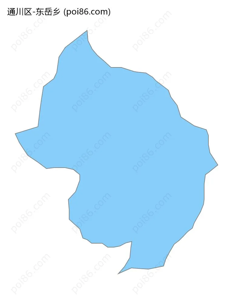 东岳乡边界地图