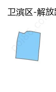 解放路街道边界地图