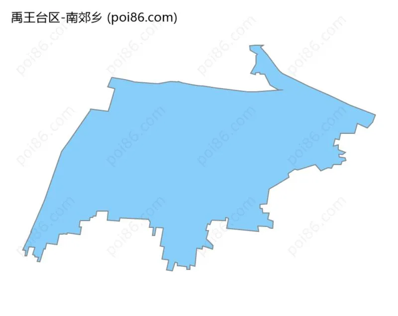 南郊乡边界地图