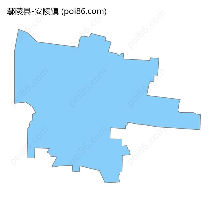 安陵镇边界地图