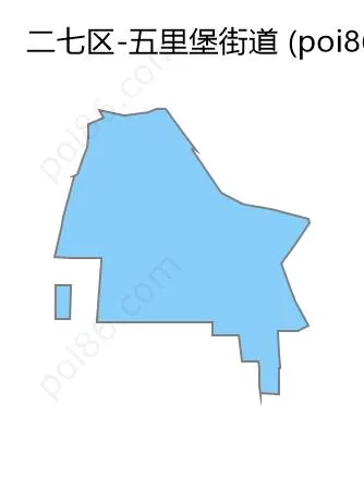 五里堡街道边界地图