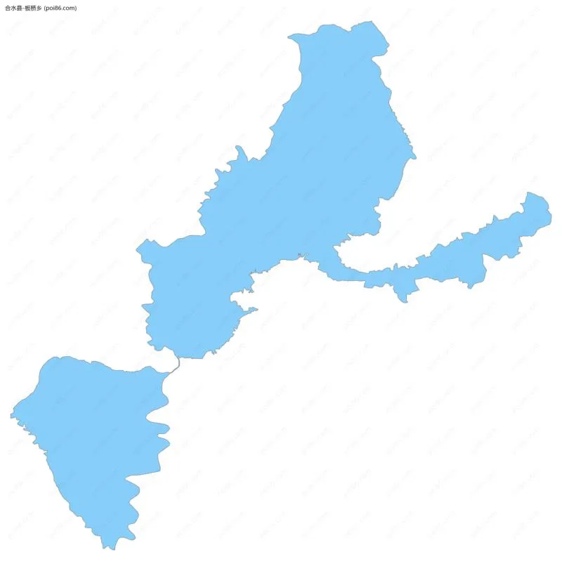 板桥乡边界地图