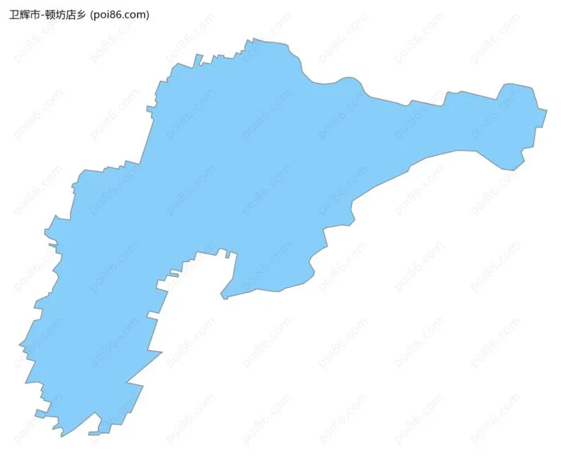 顿坊店乡边界地图