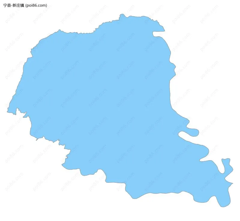 新庄镇边界地图