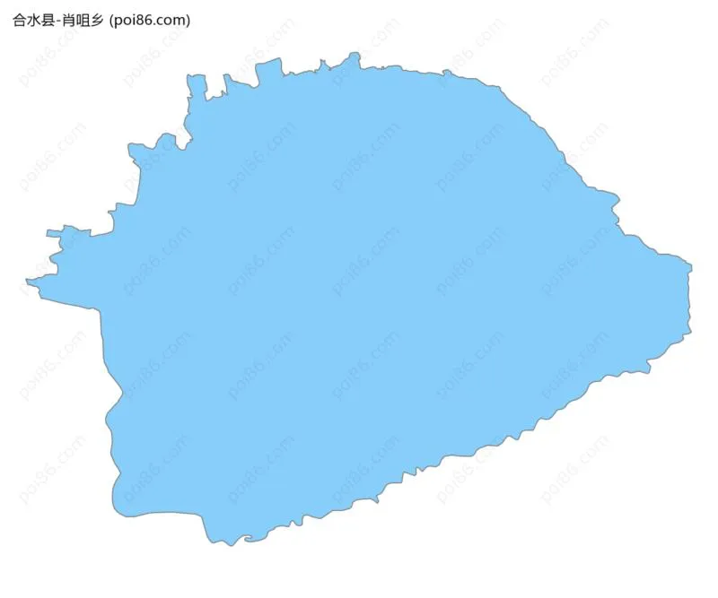 肖咀乡边界地图